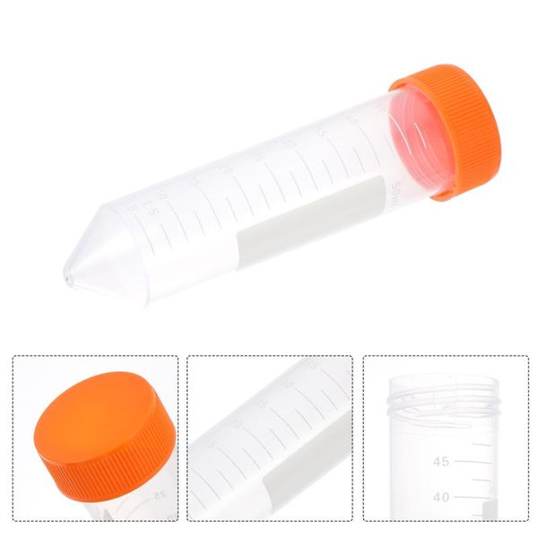 watering equipments 50pcs 50ml test tubes with caps experimental equipment tube vials
