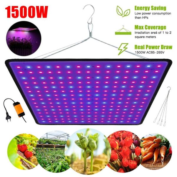 1500w led grow light panel full spectrum phyto lamp ac85-265v eu/us plug for indoor grow greenhouse tent plants growth light
1500w led grow light panel full spectrum phyto lamp ac85-265v eu/us plug for indoor grow greenhouse tent plants growth light