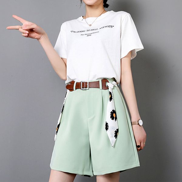 women's shorts green black or white high waist loose bermuda for women summer arrival wide leg cotton 5erb, White;black
women's shorts green black or white high waist loose bermuda for women summer arrival wide leg cotton 5erb, White;black