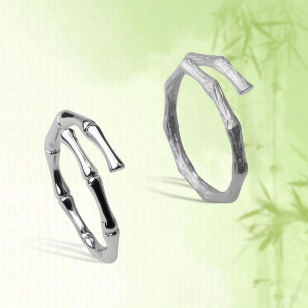 cluster rings todorova double layer bamboo knot opening for women party cute fashion jewelry minimalist accessories gift, Golden;silver
cluster rings todorova double layer bamboo knot opening for women party cute fashion jewelry minimalist accessories gift, Golden;silver