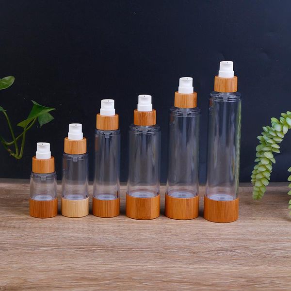 storage bottles & jars 20/30/50/80/120ml bamboo empty airless vacuum pump makeup cream serum lotion care bottle packaging container
storage bottles & jars 20/30/50/80/120ml bamboo empty airless vacuum pump makeup cream serum lotion care bottle packaging container