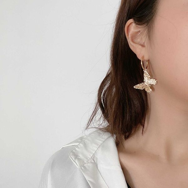 jewelry personality versatile generous hollow simple geometric butterfly temperament earrings, Silver
jewelry personality versatile generous hollow simple geometric butterfly temperament earrings, Silver