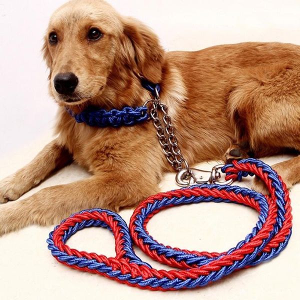 dog collars & leashes 2021 1.3m upgraded color collar stereotyped rope large pet traction set for big dogs
dog collars & leashes 2021 1.3m upgraded color collar stereotyped rope large pet traction set for big dogs