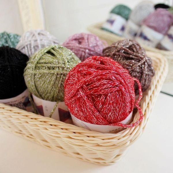 yarn 50g/ball shining gold and silver thread fancy crochet bag hand woven wool hat doll1, Black;white
yarn 50g/ball shining gold and silver thread fancy crochet bag hand woven wool hat doll1, Black;white