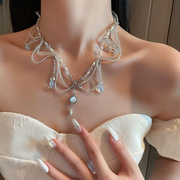 chokers origin summer unique design genuine pearls beaded necklace for women girls geometric tassel accessories, Golden;silver
chokers origin summer unique design genuine pearls beaded necklace for women girls geometric tassel accessories, Golden;silver