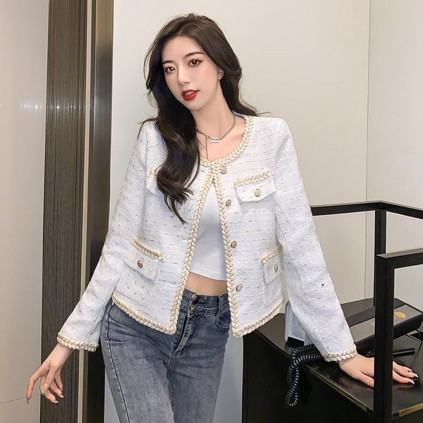 women's jackets vintage women long sleeve outwear 2021 spring autumn tweed elegant coat ladies chic plaid casaco, Black;brown
women's jackets vintage women long sleeve outwear 2021 spring autumn tweed elegant coat ladies chic plaid casaco, Black;brown