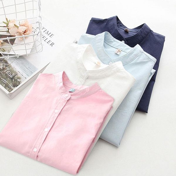 women long sleeve cotton solid casual blouse elegant office ladies work shirts 2021 new spring autumn long sleeve loose plus size, White
women long sleeve cotton solid casual blouse elegant office ladies work shirts 2021 new spring autumn long sleeve loose plus size, White