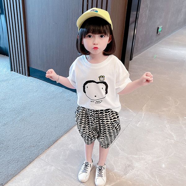 girls t-shirt + pants kids spring autumn retro teenagers tracksuits children clothing sets outfits, White
girls t-shirt + pants kids spring autumn retro teenagers tracksuits children clothing sets outfits, White