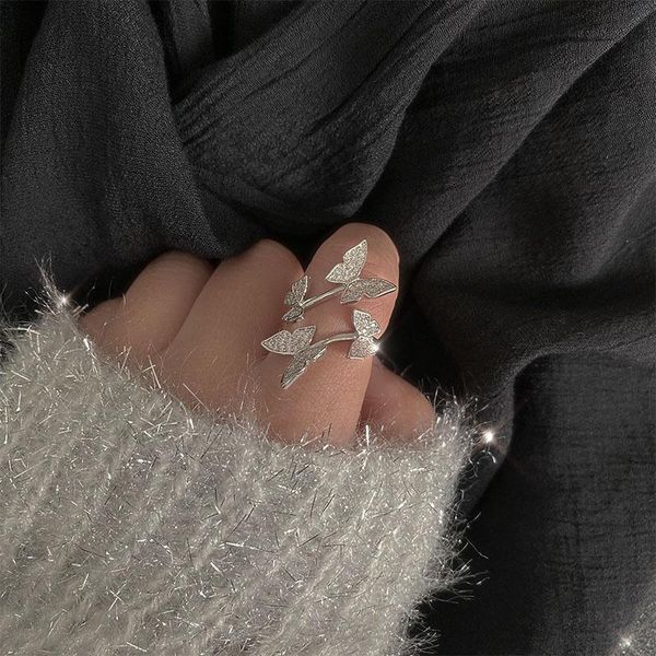 cluster rings original handmade micro-inlaid zircon butterfly ring light luxury 925 sterling silver delicate girl index opening, Golden;silver
cluster rings original handmade micro-inlaid zircon butterfly ring light luxury 925 sterling silver delicate girl index opening, Golden;silver