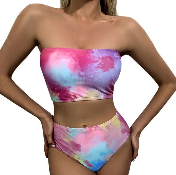 women tie-dye printed sleeveless chest wrap bikini split swimsuit beach set two pieces swimwear high waist swimsuit suit
women tie-dye printed sleeveless chest wrap bikini split swimsuit beach set two pieces swimwear high waist swimsuit suit