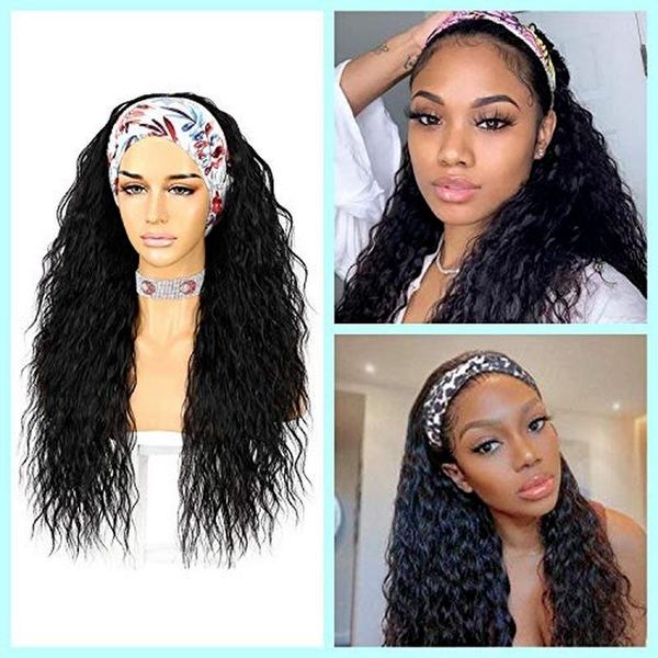 synthetic wigs headband for women long black water wave wig natural hairline full machine made none lace curly daily use
synthetic wigs headband for women long black water wave wig natural hairline full machine made none lace curly daily use