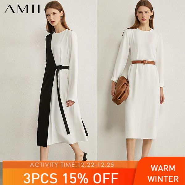 casual dresses amii minimalism spring autumn 2pcs set dress causal oneck aline loose bandage calf-length female chiffon 12040464, Black;gray
casual dresses amii minimalism spring autumn 2pcs set dress causal oneck aline loose bandage calf-length female chiffon 12040464, Black;gray