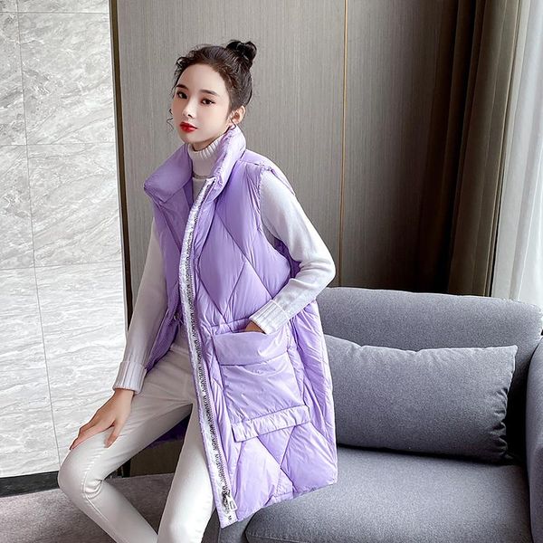 women's vests autumn winter vest women waistcoat 2021 female sleeveless jacket warm long coat colete feminino slim waist coats, Black;white
women's vests autumn winter vest women waistcoat 2021 female sleeveless jacket warm long coat colete feminino slim waist coats, Black;white
