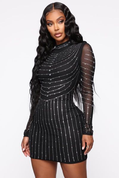casual dresses women o neck shiny sequin club party dress 2022 spring solid skinny bodycon mini autumn long sleeve draped irregular, Black;gray
casual dresses women o neck shiny sequin club party dress 2022 spring solid skinny bodycon mini autumn long sleeve draped irregular, Black;gray