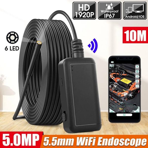 2m/10m 6 leds wifi inspection camera ip67 waterproof 5.5mm hard wire pipe hd endoscope borescope for android
2m/10m 6 leds wifi inspection camera ip67 waterproof 5.5mm hard wire pipe hd endoscope borescope for android