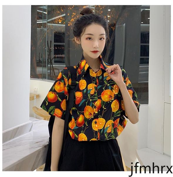 women's blouses & shirts jfmhrx 2021 summer short sleeve women shirt 3d oranges printing korean causal blusas fashion loose clothes 555, White
women's blouses & shirts jfmhrx 2021 summer short sleeve women shirt 3d oranges printing korean causal blusas fashion loose clothes 555, White