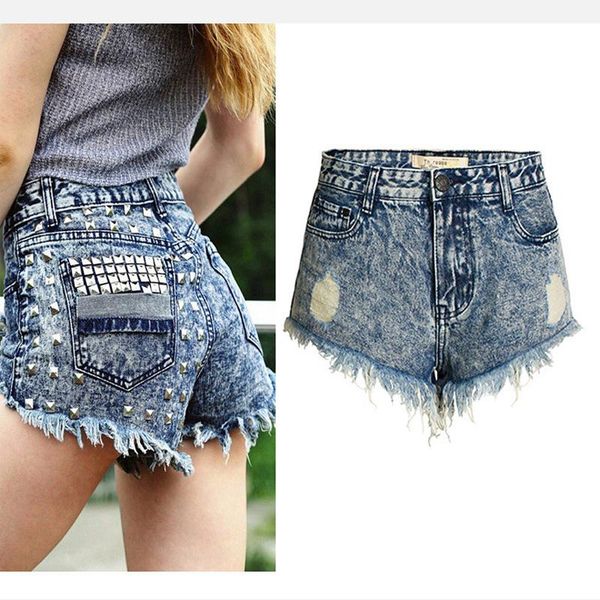 women's jeans 2021 summer fashionable biker female shorts slim short womens high waist rivet retro denim for women, Blue
women's jeans 2021 summer fashionable biker female shorts slim short womens high waist rivet retro denim for women, Blue