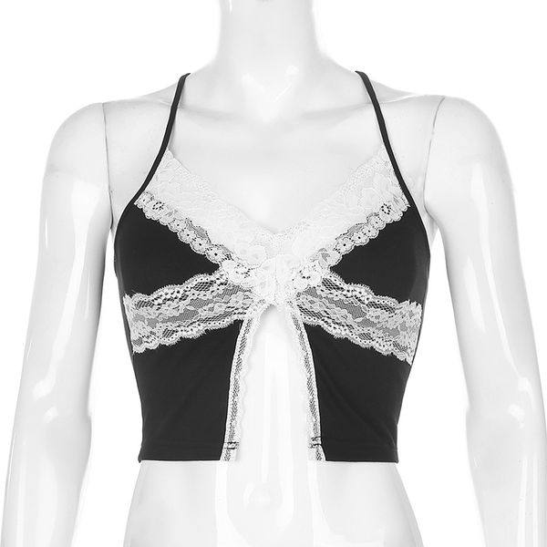 Sexy Women Streetwear Splice Lace Split Camis Fashion Slim Backless Sleeveless Tops Female Summer Casual Party Tops, White
Sexy Women Streetwear Splice Lace Split Camis Fashion Slim Backless Sleeveless Tops Female Summer Casual Party Tops, White