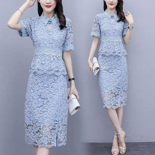 2021 new simple lace qipao skirt, spring and summer series, fashion impd urban wear, curved cut, short sleeve, stand collar 3zvs, Black
2021 new simple lace qipao skirt, spring and summer series, fashion impd urban wear, curved cut, short sleeve, stand collar 3zvs, Black
