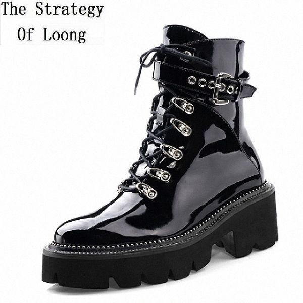 british style plus size women internal celebrity punk ankle boots lady hip hop metal buckle belt motorcycle short boots 191106 h7kh#, Black
british style plus size women internal celebrity punk ankle boots lady hip hop metal buckle belt motorcycle short boots 191106 h7kh#, Black