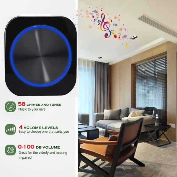 self powered waterproof wireless doorbell door bell night light no battery eu plug smart home 1 2 button 1 2 receiver
self powered waterproof wireless doorbell door bell night light no battery eu plug smart home 1 2 button 1 2 receiver