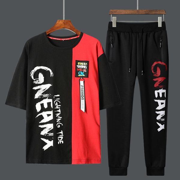men's tracksuits summer set men clothing tracksuit t shirt sweatshirt male casual sweatpants sportswears mens streetwear hip hop sport, Gray
men's tracksuits summer set men clothing tracksuit t shirt sweatshirt male casual sweatpants sportswears mens streetwear hip hop sport, Gray