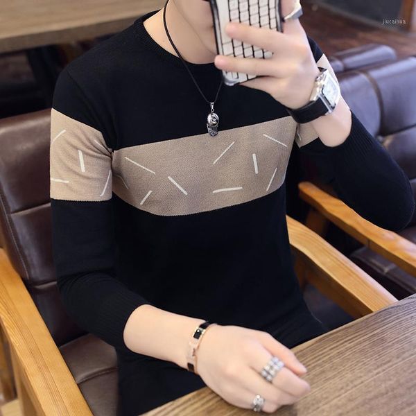 2018 plus size sweaters men winter new men's korean version of body sweater men long sleeved knitted sweater1, White;black
2018 plus size sweaters men winter new men's korean version of body sweater men long sleeved knitted sweater1, White;black