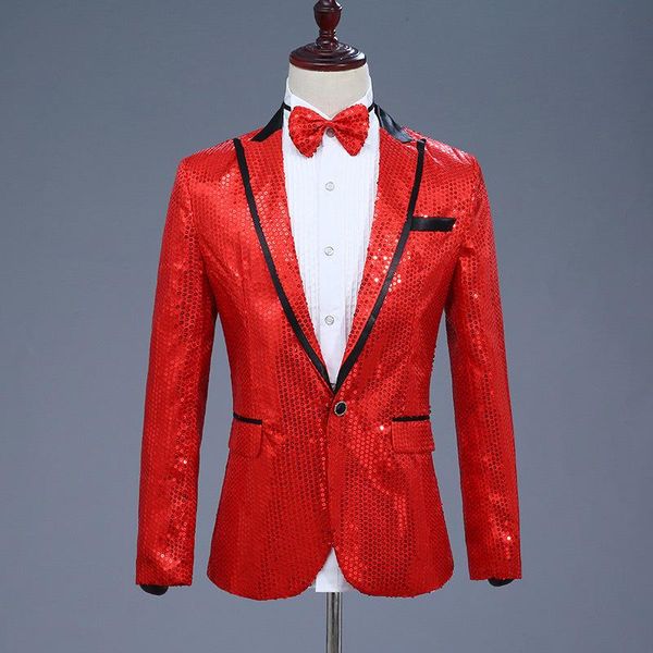men's suits & blazers mens red sequin blazer jacket 2021 brand nightclub dj prom suit with tie men wedding dance stage singer costume h, White;black
men's suits & blazers mens red sequin blazer jacket 2021 brand nightclub dj prom suit with tie men wedding dance stage singer costume h, White;black