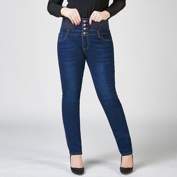 women's jeans large size female stretchy buttons up high waist elastic band tight abdomen women pencil feet skinny s 8xl 10xl, Blue
women's jeans large size female stretchy buttons up high waist elastic band tight abdomen women pencil feet skinny s 8xl 10xl, Blue