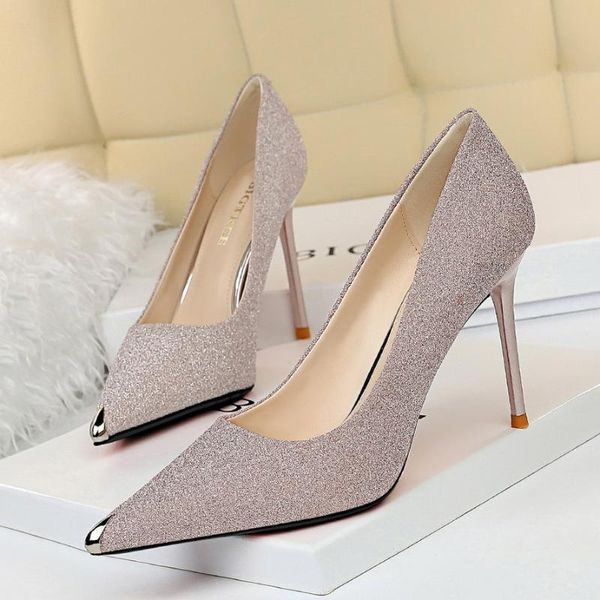 dress shoes sliver woman pumps pointed toe high heels fashion wedding party women stiletto heeled, Black
dress shoes sliver woman pumps pointed toe high heels fashion wedding party women stiletto heeled, Black