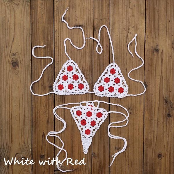 women's swimwear bikini set woman crochet beach lace see through slim mini, White;black
women's swimwear bikini set woman crochet beach lace see through slim mini, White;black