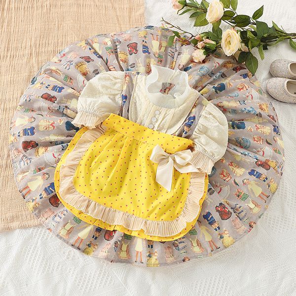 childrens spanish retro girls dress summer printed bow princess lolita dress for baby girl clothing toddler infant costume, Red;yellow
childrens spanish retro girls dress summer printed bow princess lolita dress for baby girl clothing toddler infant costume, Red;yellow