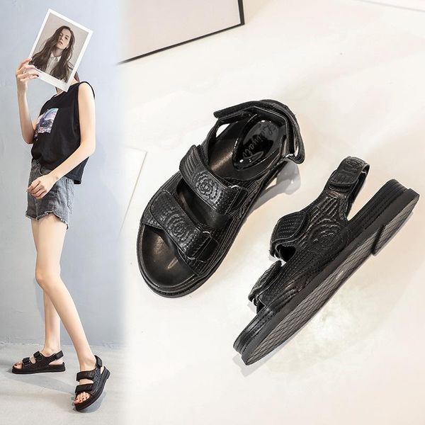 sewing camellia open toe muffins sandals women hook&loop flip flops creepers gladiator sandalias embroidery elevated shoes woman, Black
sewing camellia open toe muffins sandals women hook&loop flip flops creepers gladiator sandalias embroidery elevated shoes woman, Black