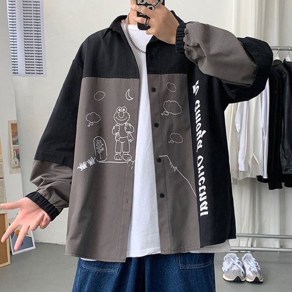 super fire cec men's korean fashion autumn tooling thin jacket ins casual loose clothes versatile, Black;brown
super fire cec men's korean fashion autumn tooling thin jacket ins casual loose clothes versatile, Black;brown