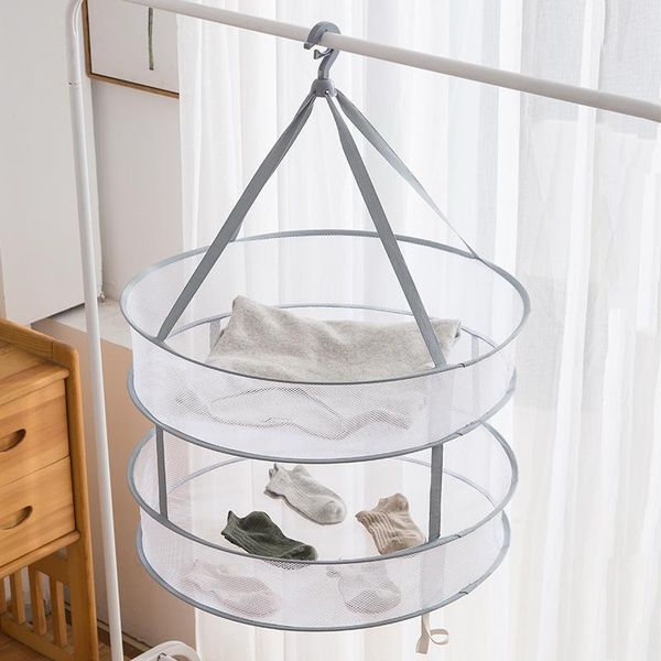 hangers & racks clothes drying basket hanging sweater net pocket thickened anti-deformation cardigan rack socks bag double layer
hangers & racks clothes drying basket hanging sweater net pocket thickened anti-deformation cardigan rack socks bag double layer