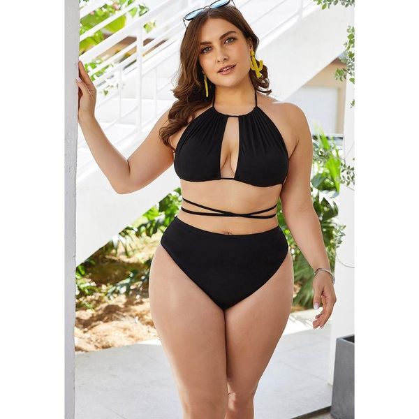 women's plus size swimsuits two piece black high waist bandage backless monokinis swimwear bikini set xxl-5xl
women's plus size swimsuits two piece black high waist bandage backless monokinis swimwear bikini set xxl-5xl