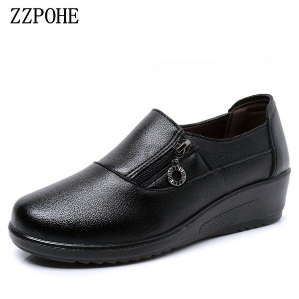 dress shoes zzpohe autumn mid heels women soft leather wedges woman fashion casual pumps single plus size female work, Black
dress shoes zzpohe autumn mid heels women soft leather wedges woman fashion casual pumps single plus size female work, Black
