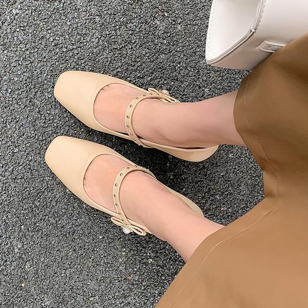 dress shoes simple bowknot pearl casual thick heel high heels square toe apricot rivet shallow mouth women's spring 2021, Black
dress shoes simple bowknot pearl casual thick heel high heels square toe apricot rivet shallow mouth women's spring 2021, Black