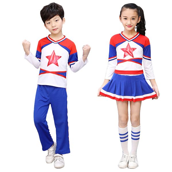 children cheerleading stage dancewear campus do performance serve sports meeting clothing group aerobics, Black;red
children cheerleading stage dancewear campus do performance serve sports meeting clothing group aerobics, Black;red