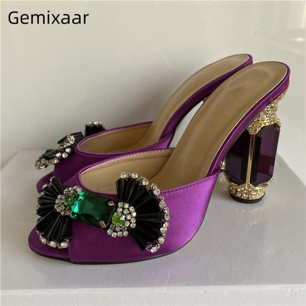 sandals diamond candy-flower for girls women luxury satin slingbacks jeweled rhinestone high heel mules summer, Black 
sandals diamond candy-flower for girls women luxury satin slingbacks jeweled rhinestone high heel mules summer, Black