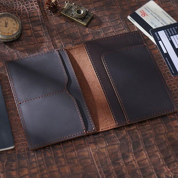 card holders original manual passport holder credentials folder retro boarding certificate storage book protective case, Brown;gray
card holders original manual passport holder credentials folder retro boarding certificate storage book protective case, Brown;gray