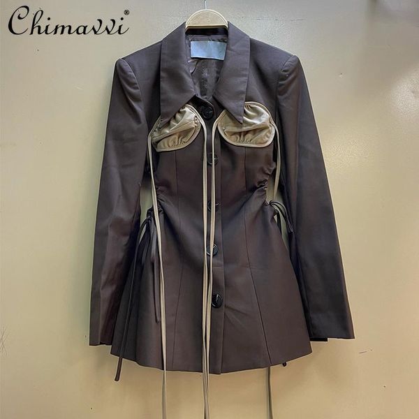 women's suits & blazers fall 2021 blazer women korean fashion chic drawstring waist-leaking suit thin long sleeve jacket coat feminine, White;black
women's suits & blazers fall 2021 blazer women korean fashion chic drawstring waist-leaking suit thin long sleeve jacket coat feminine, White;black