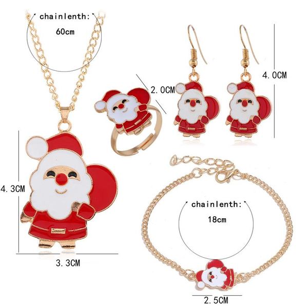 earrings & necklace 5pcs/set earring +necklace+bracelet +ring christmas set santa claus xmas tree bells elk pendant jewelry women girl year, Silver
earrings & necklace 5pcs/set earring +necklace+bracelet +ring christmas set santa claus xmas tree bells elk pendant jewelry women girl year, Silver