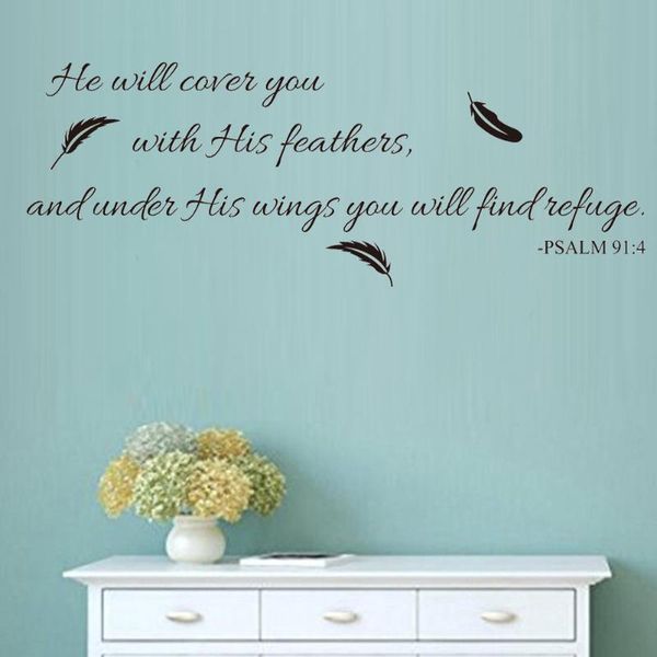 wallpapers wall art inspirational quotes and saying home decor decal sticker quote psalm 91:4 bible verse will cover you with his
wallpapers wall art inspirational quotes and saying home decor decal sticker quote psalm 91:4 bible verse will cover you with his