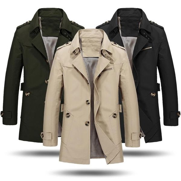 men's trench coats 2021 autumn business long jacket casual windbreaker men coat fashion overcoat, Tan;black
men's trench coats 2021 autumn business long jacket casual windbreaker men coat fashion overcoat, Tan;black