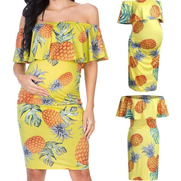 maternity dresses arrival fashion ruffles shoulderless dress yellow pineapple design clothes for pregnant women women's clothing, White
maternity dresses arrival fashion ruffles shoulderless dress yellow pineapple design clothes for pregnant women women's clothing, White