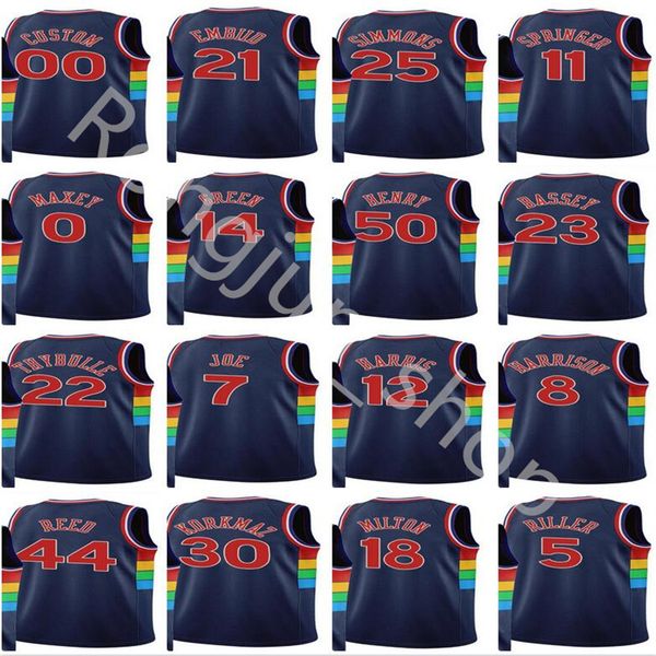 2021-22 city 75th navy jerseys basketball tobias 12 harris joel 21 embiid danny green seth curry tyrese maxey matisse thybulle andre drummon, Black;red
2021-22 city 75th navy jerseys basketball tobias 12 harris joel 21 embiid danny green seth curry tyrese maxey matisse thybulle andre drummon, Black;red
