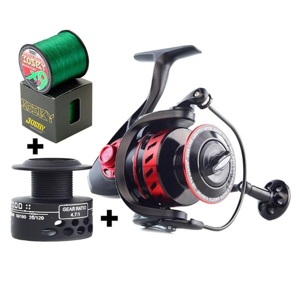 spinning fishing reel max drag metal spool left/right hand wheels 5.0:1 gear ratio saltwater lure
spinning fishing reel max drag metal spool left/right hand wheels 5.0:1 gear ratio saltwater lure