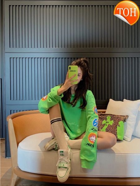 ch cross brand 2021 autumn and winter new printed sweater coat tide couple long sleeve green blouse female, Black
ch cross brand 2021 autumn and winter new printed sweater coat tide couple long sleeve green blouse female, Black