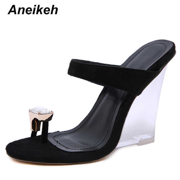 aneikeh fashion shoes woman sandals pvc crystal wedges transparent clear high heels summer wedding pumps size 41 210608, Black
aneikeh fashion shoes woman sandals pvc crystal wedges transparent clear high heels summer wedding pumps size 41 210608, Black